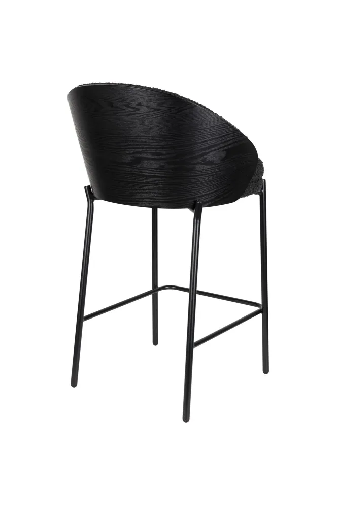 Barstuhl Rodin Bouclé Black