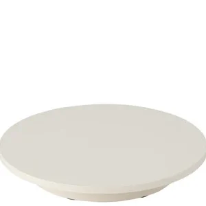 BASE GIREVOLE PLASTICA BIANCA CON TELECOMANDO E CAVO RICARICA (100kg- 42x42x6cm)