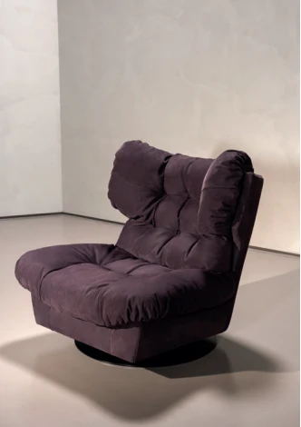Poltrona Bergère Girevole Milano Baxter
