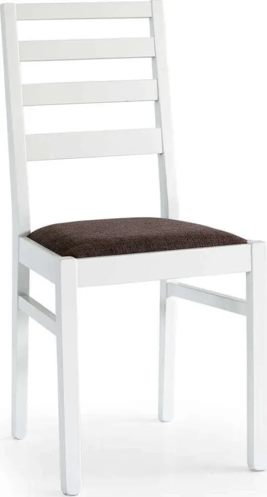 BEATRIX - sedia moderna legno con seduta stoffa Bianco Milani Home
