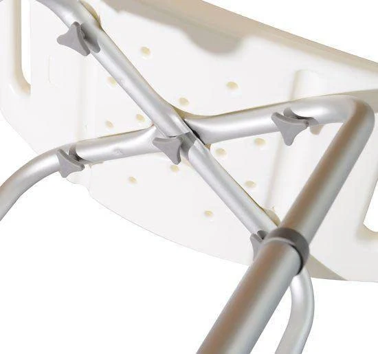 Sgabello per Doccia Bagno antiscivolo bianco altezza regolabile benzoni