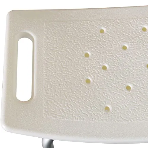 Sgabello per Doccia Bagno antiscivolo bianco altezza regolabile benzoni