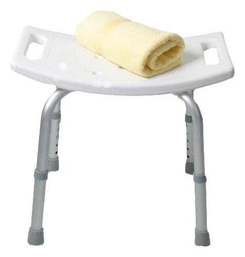 Sgabello per Doccia Bagno antiscivolo bianco altezza regolabile benzoni