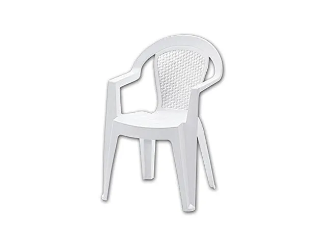 Bianco sedia ischia 57x58,5x81,5cm