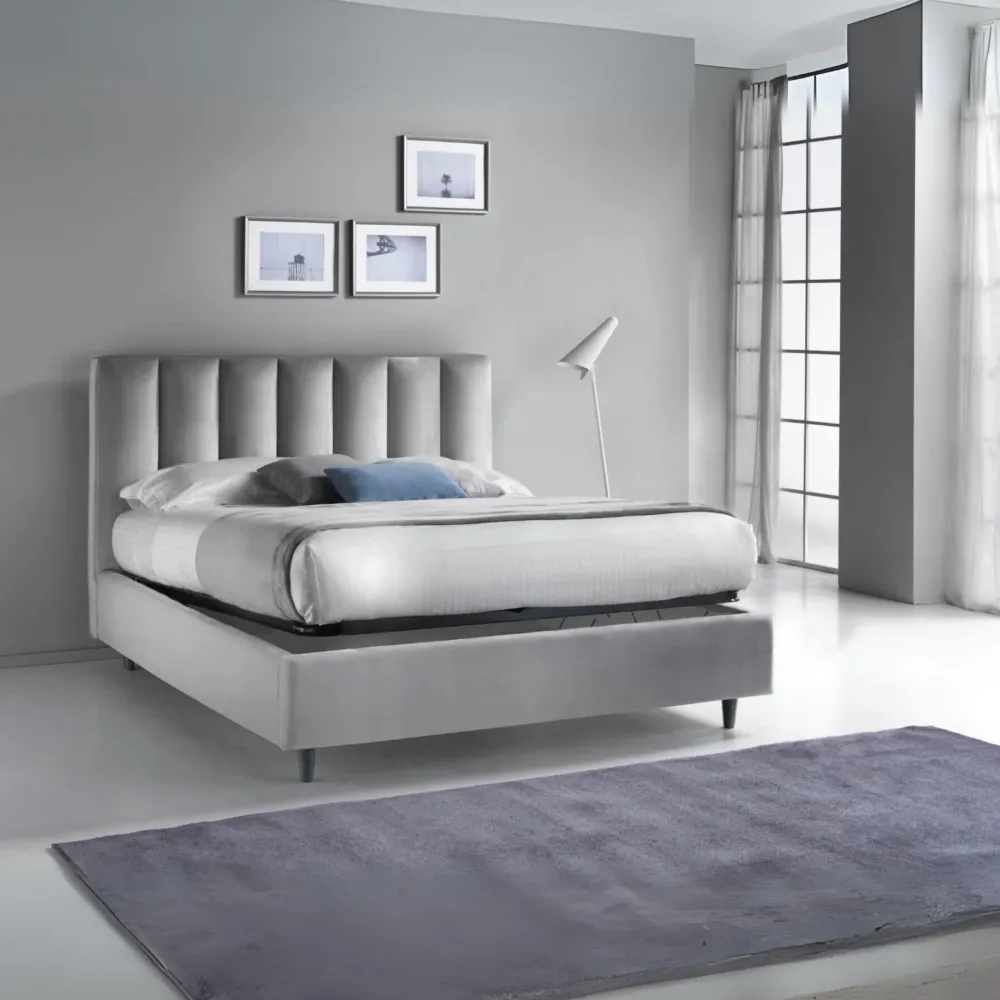 Letto contenitore "Parigi" microfibra BibiRelax