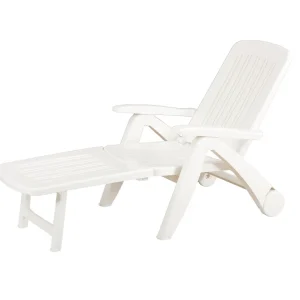 bica 43 Cancun Sedie, Bianco, 72x190x60 cm cm, Bianco
