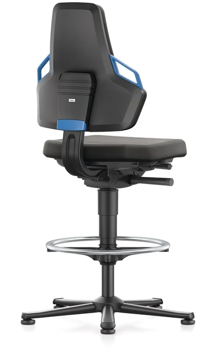 bimos sedia girevole industriale Nexxit ( 9000454338 ) Alianti pavimento + anello per i piedi Colore maniglia blu nero 570...