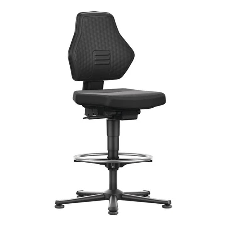 Sedia girevole da lavoro BIMOS Air Flow con piedini + anello per i piedi ( 9000454093 )