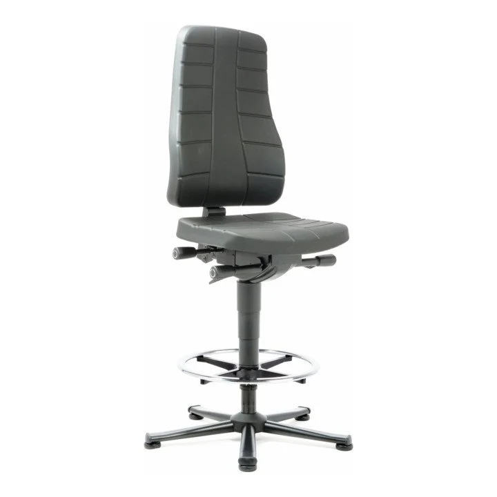 Sedia girevole da lavoro BIMOS All--One Highline con piedini + anello per i piedi ( 9000454256 )