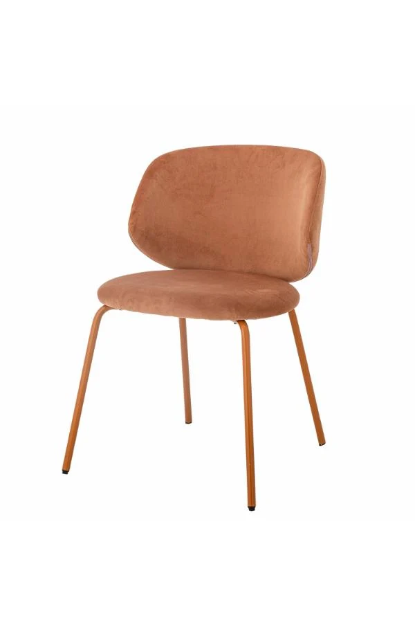 Sedia da pranzo Ponte, arancione, poliestere riciclato BLOOMINVILLE
