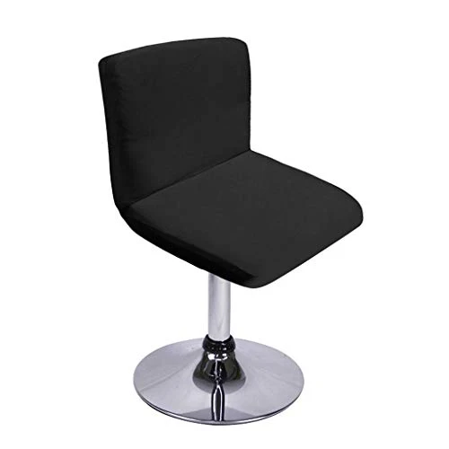 BTSKY, coprisedia elasticizzato nero con rivestimento per schienale, per sedia girevole, sedia da pranzo, sgabello da bar,...