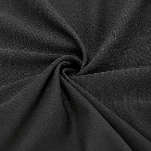 BTSKY, coprisedia elasticizzato nero con rivestimento per schienale, per sedia girevole, sedia da pranzo, sgabello da bar,...