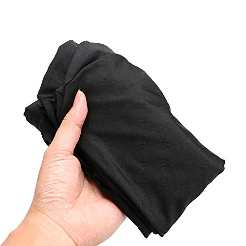 BTSKY, coprisedia elasticizzato nero con rivestimento per schienale, per sedia girevole, sedia da pranzo, sgabello da bar,...