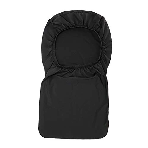 BTSKY, coprisedia elasticizzato nero con rivestimento per schienale, per sedia girevole, sedia da pranzo, sgabello da bar,...