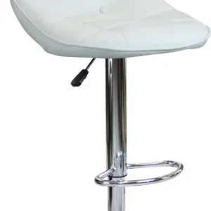BUFORD - sgabello moderno da bar e sala da pranzo Bianco Milani Home