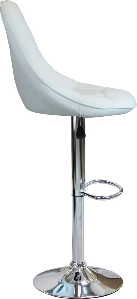 BUFORD - sgabello moderno da bar e sala da pranzo Bianco Milani Home