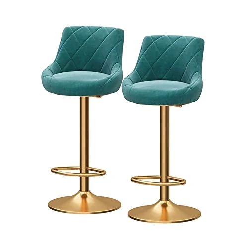 Moderni Sedia Sgabello da bar Sgabello da bar regolabile altezza Set di 2 ， Sgabelli da bar regolabili meccanici girevoli...