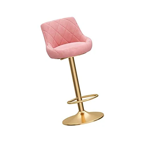 Sgabelli da Bar Sedia Alta qualità Bar Stool Polished Chrome Frame, con schienale flanella cuscino Gambe Golden Bar Sedia,...