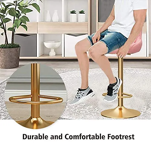 Sgabelli da Bar Sedia Set di sgabelli da bar barre Set di 2 sgabelli da bar sedile flanella, nessun bracciolo regolabile b...