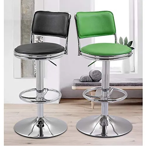 C-J-X STOOL/CHAIR Sgabelli da Bar, Sedie da Pranzo Girevoli Esterne Similpelle con Sollevamento Gas, Sedie E Sgabelli da L...