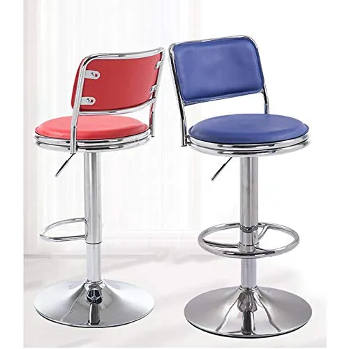C-J-X STOOL/CHAIR Sgabelli da Bar, Sedie da Pranzo Girevoli Esterne Similpelle con Sollevamento Gas, Sedie E Sgabelli da L...