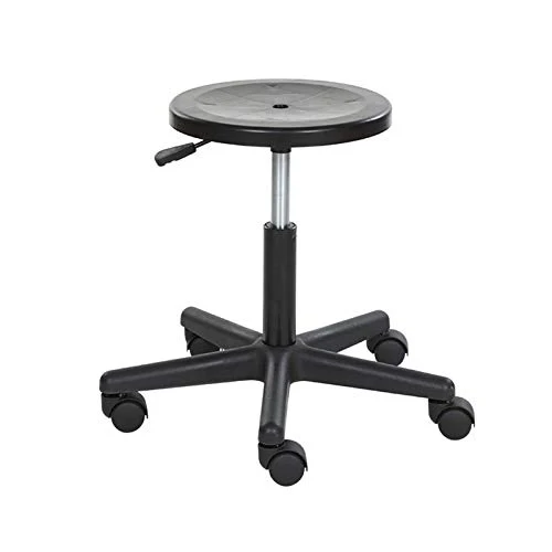 C-J-X STOOL/CHAIR Sgabelli da Laboratorio, Sgabelli da Barbiere Neri Facili da Pulire Sgabelli da Taglio Girevoli per Asce...