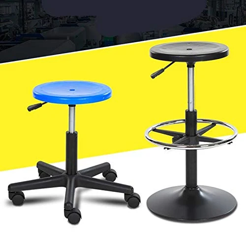C-J-X STOOL/CHAIR Sgabelli da Laboratorio, Sgabelli da Barbiere Neri Facili da Pulire Sgabelli da Taglio Girevoli per Asce...