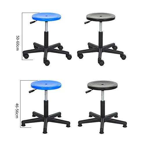 C-J-X STOOL/CHAIR Sgabelli da Laboratorio, Sgabelli da Barbiere Neri Facili da Pulire Sgabelli da Taglio Girevoli per Asce...