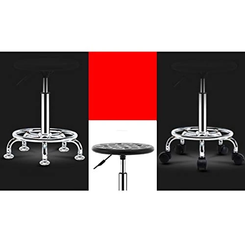 C-J-X STOOL/CHAIR Sgabello da Barbiere Spin, Sgabelli da Taglio Traspiranti Facili da Pulire Sgabelli da Bar Multifunzione...