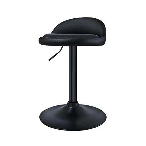 C-J-X STOOL/CHAIR Sgabello da Ufficio per Il Personale, Sedia da Conferenza PU Nera Sgabello da Bar Girevole Pelle da Bar...