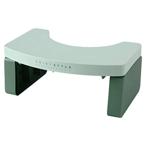 Cabilock Sgabello Plastica Antiscivolo per Bambini Sgabello Plastica per Bagno Home Office Asilo (Verde)