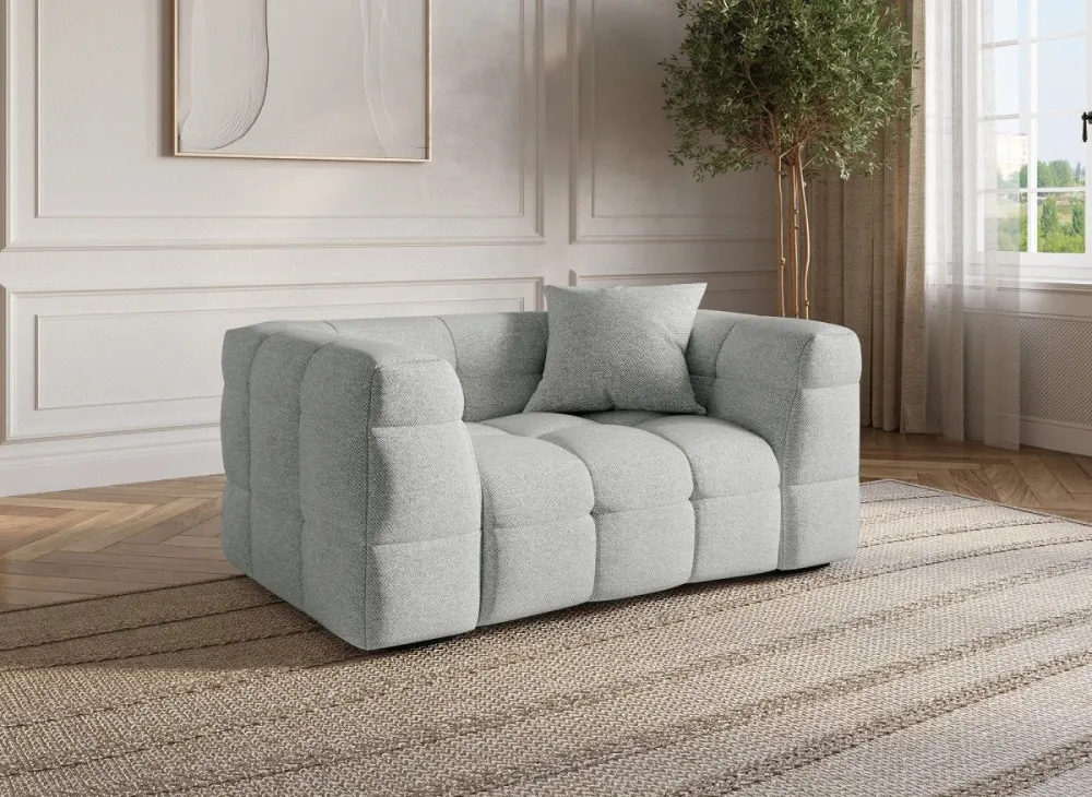 Poltroncina tessuto grigio BELLA CABO