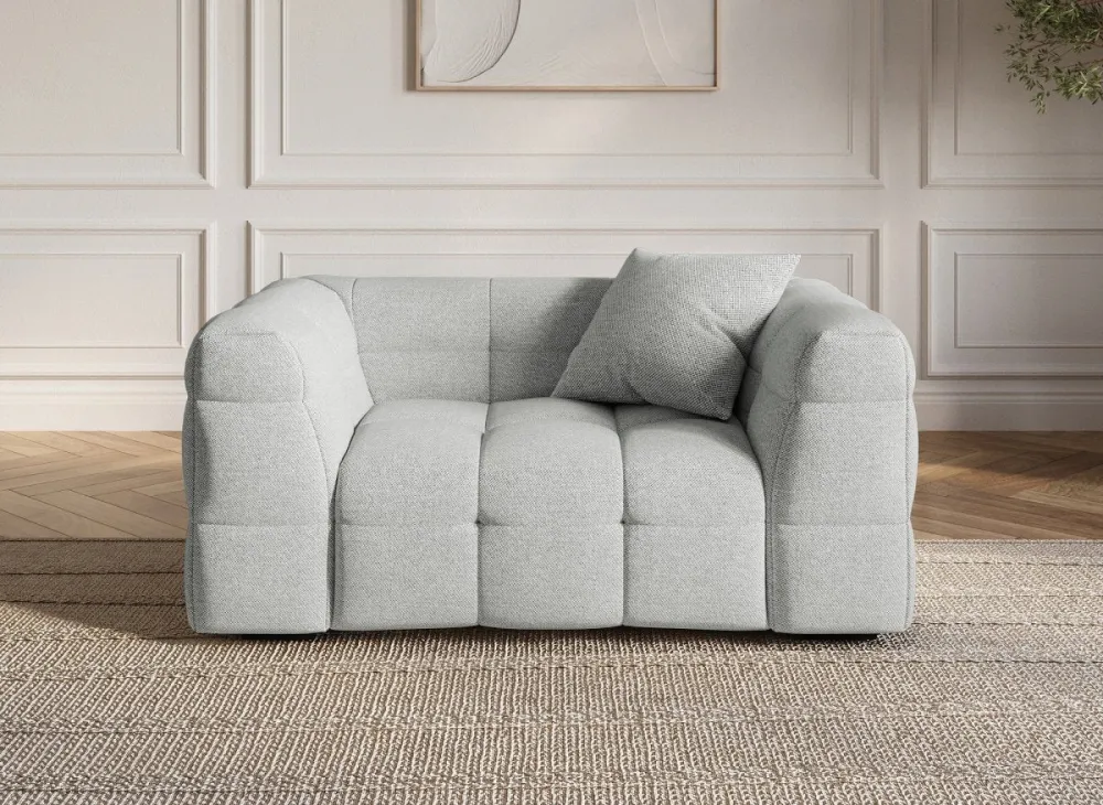 Poltroncina tessuto grigio BELLA CABO