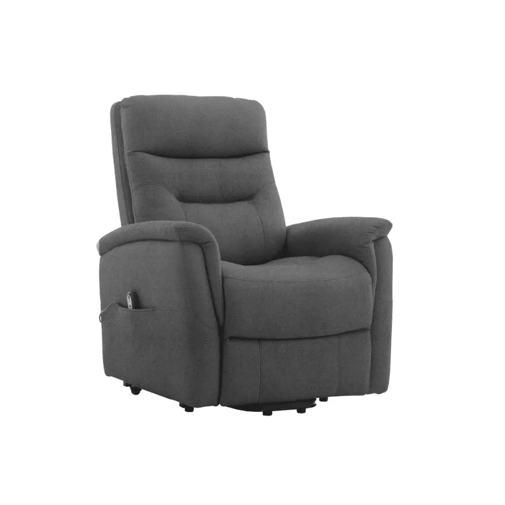 Poltrona reclinabile 2 motori "Soft" tessuto enjoy cm 82x90 108h Capaldo
