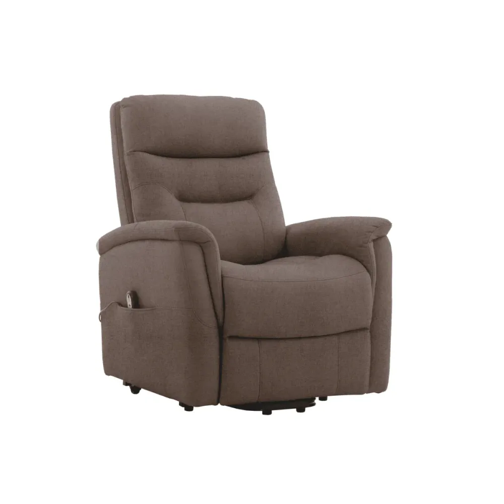 Poltrona reclinabile 2 motori "Soft" tessuto enjoy cm 82x90 108h Capaldo