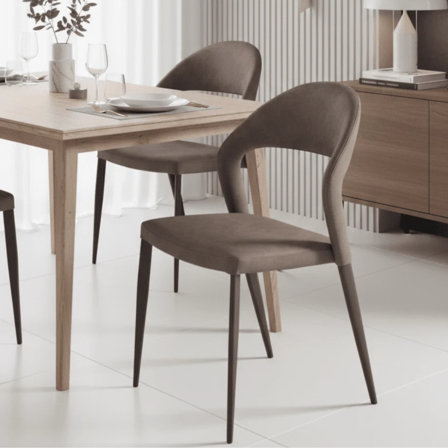 Set di sedie imbottite "Locanda" moderne similpelle cm 56x51 82h Capodarte
