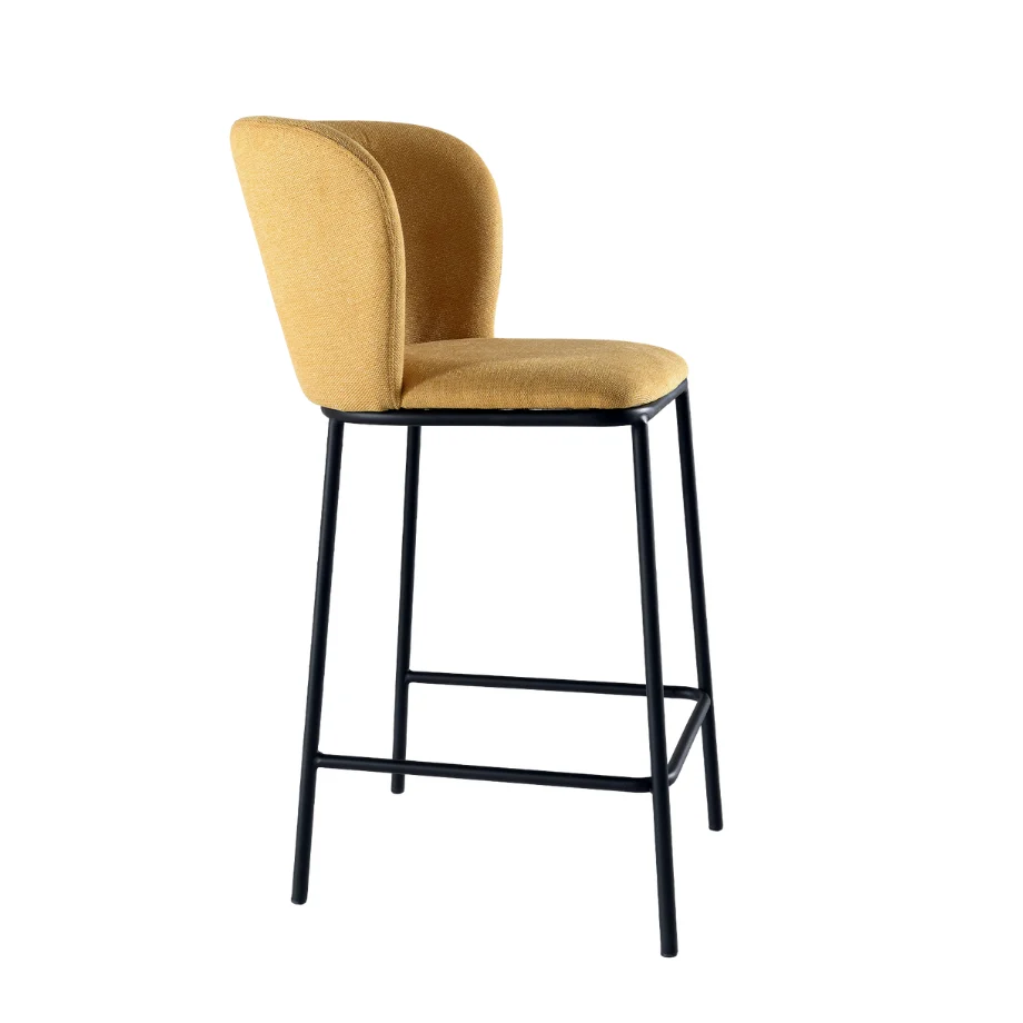 Set sgabelli fissi "Riva" dal design morbido e accogliente tessuto cm 58x52 95h Capodarte