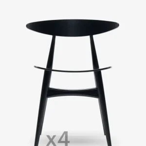 sedia ch33t rovere nero set da 4 CARL HANSEN & SØN
