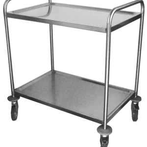 Carrello universale inox 100x50cm 2 ripiani H 93,5cm