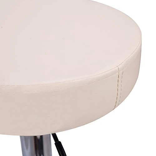 CCLIFE Set 2x /1x Sgabello Bar Regolabile Altezza(63-83) cm Sgabello Cucina Moderno con poggiapiedi, Colore:Beige, Dimensi...