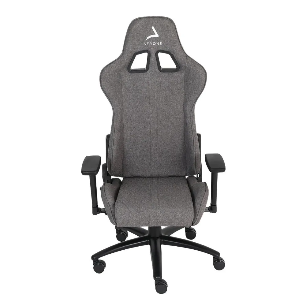 Chaise Gamer Ottone Serie Tissu Grigio Chiaro