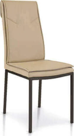 CHANTELLE - sedia ecopelle Beige Milani Home