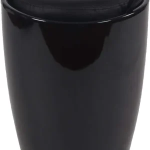 CLAUD - sgabello con contenitore Nero Milani Home