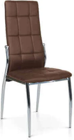 CLAUDIA - sedia ecopelle Marrone Milani Home