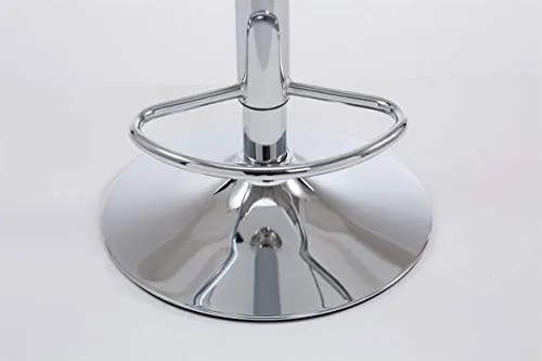 CLP Sgabello Design Cucina Las Vegas V2 Similpelle Con Schienale I Sedia Alta Imbottita Girevole Regolabile 62-82 CM, Colo...