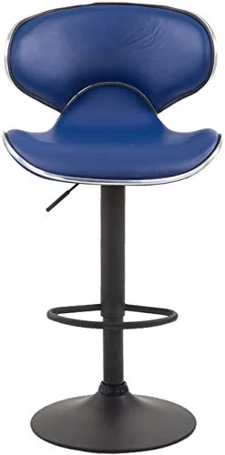 CLP Sgabello Design Cucina Las Vegas V2 Similpelle Con Schienale I Sedia Alta Imbottita Girevole Regolabile 62-82 CM, Colo...