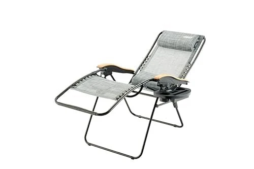 Coleman Sedia Infinity Air Pieghevole Recliner 100kg Capacità Grigio Heather