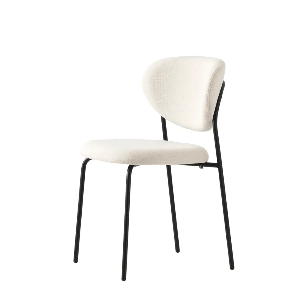 Set di sedie moderne da soggiorno "Cozy" con seduta e schienale imbottiti cm 50x54 80,5h Connubia