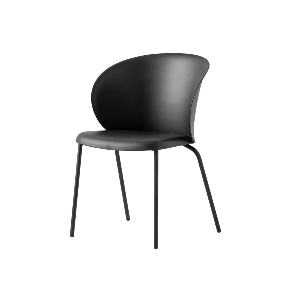 Set di sedie moderne "Tuka" metallo e polipropilene impilabili cm 55x59 86h Connubia