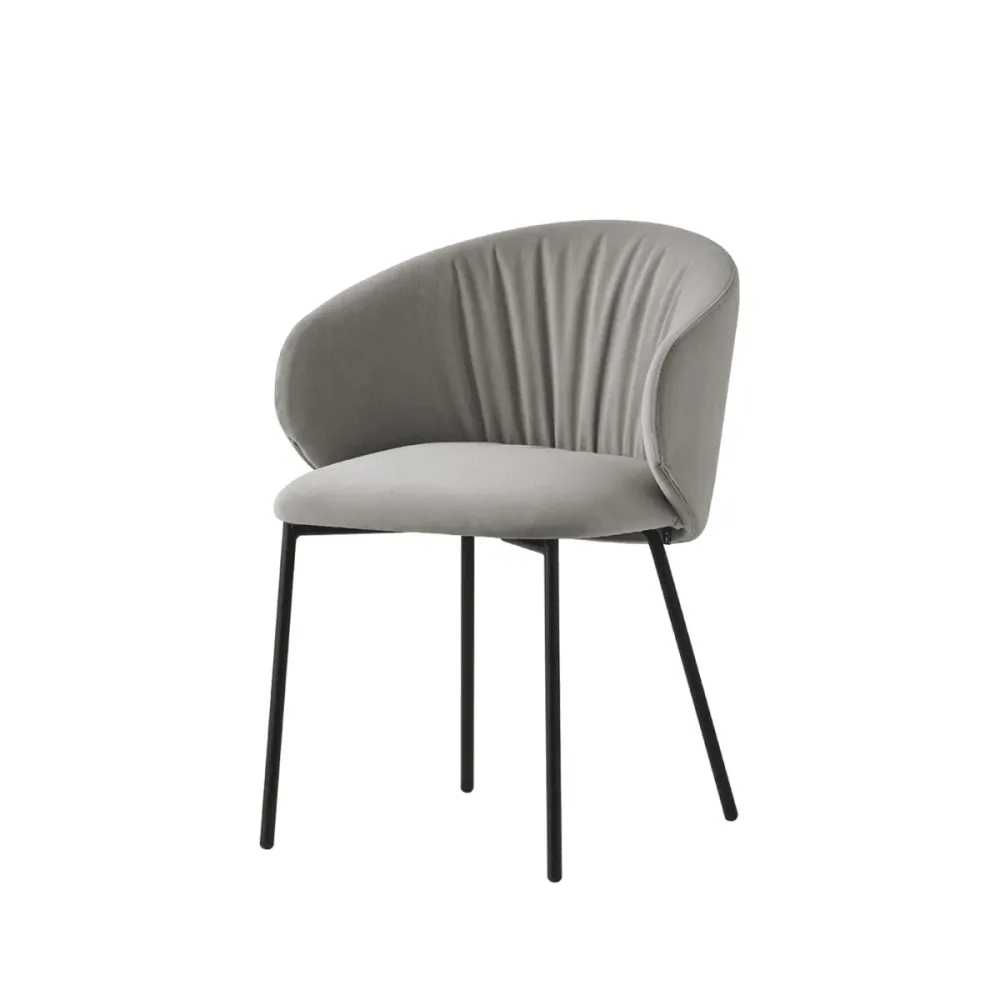 Set di sedie da soggiorno "Tuka Soft" con seduta e schienale imbottiti cm 56x57 77h Connubia